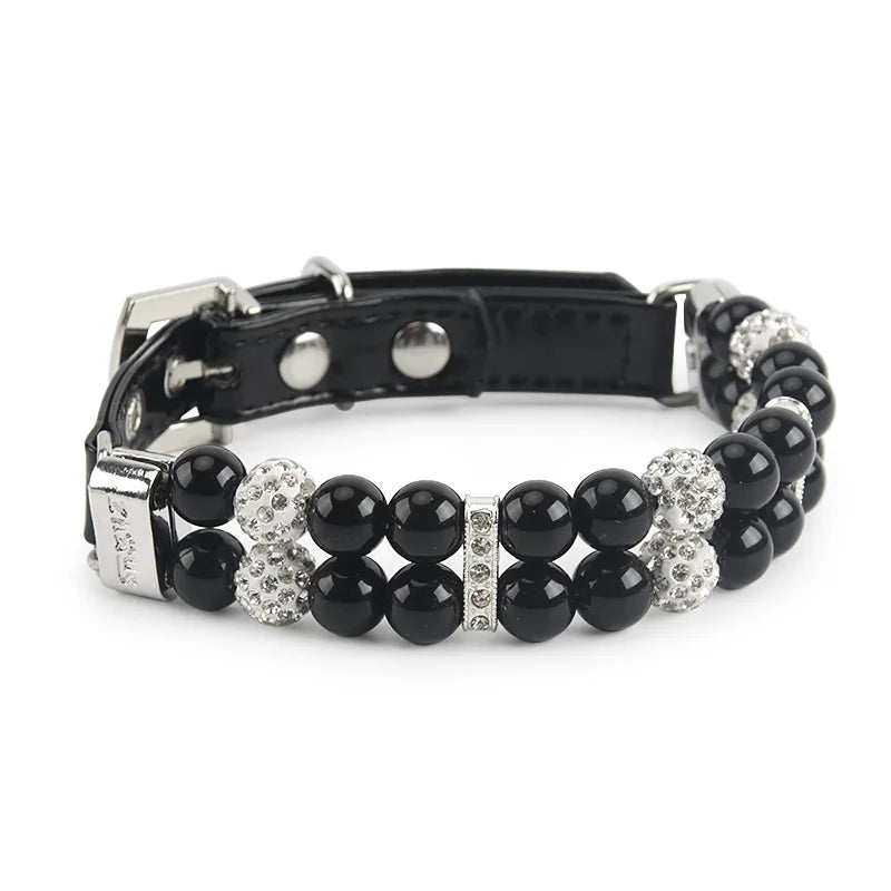 Pearl & Rhinestone Pet Collar for Cats & Dogs