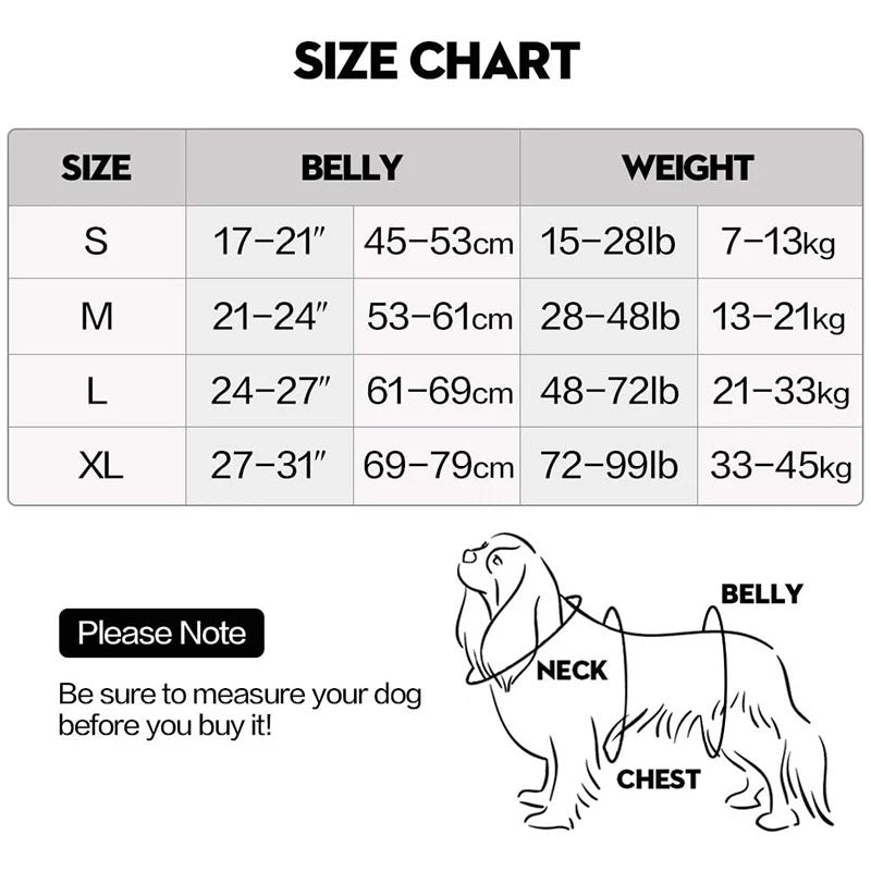 Adjustable Dog Rehabilitation Support Harness