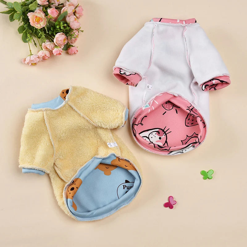 Printed Fleece Cat Jumper