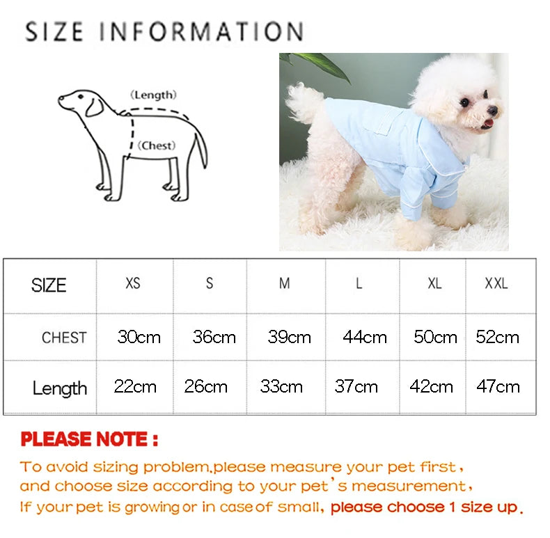 Pet Pyjamas & Leisure Jacket for Dogs & Cats