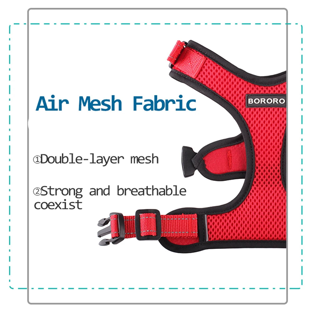 Breathable Mesh Vest Harness for Dogs & Cats