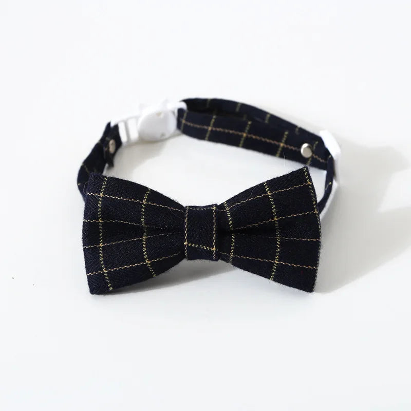 Adjustable Breakaway Cat Collar with Bell & Bow Tie