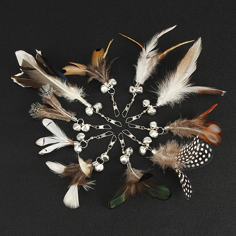 Feather Cat Teaser Toy Replacement Pack (10pcs)