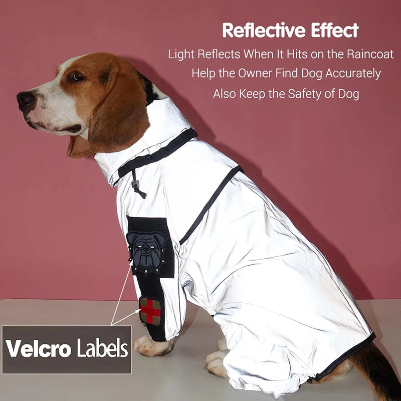 Waterproof Reflective Dog Jumpsuit Jacket with UV Sun Protection