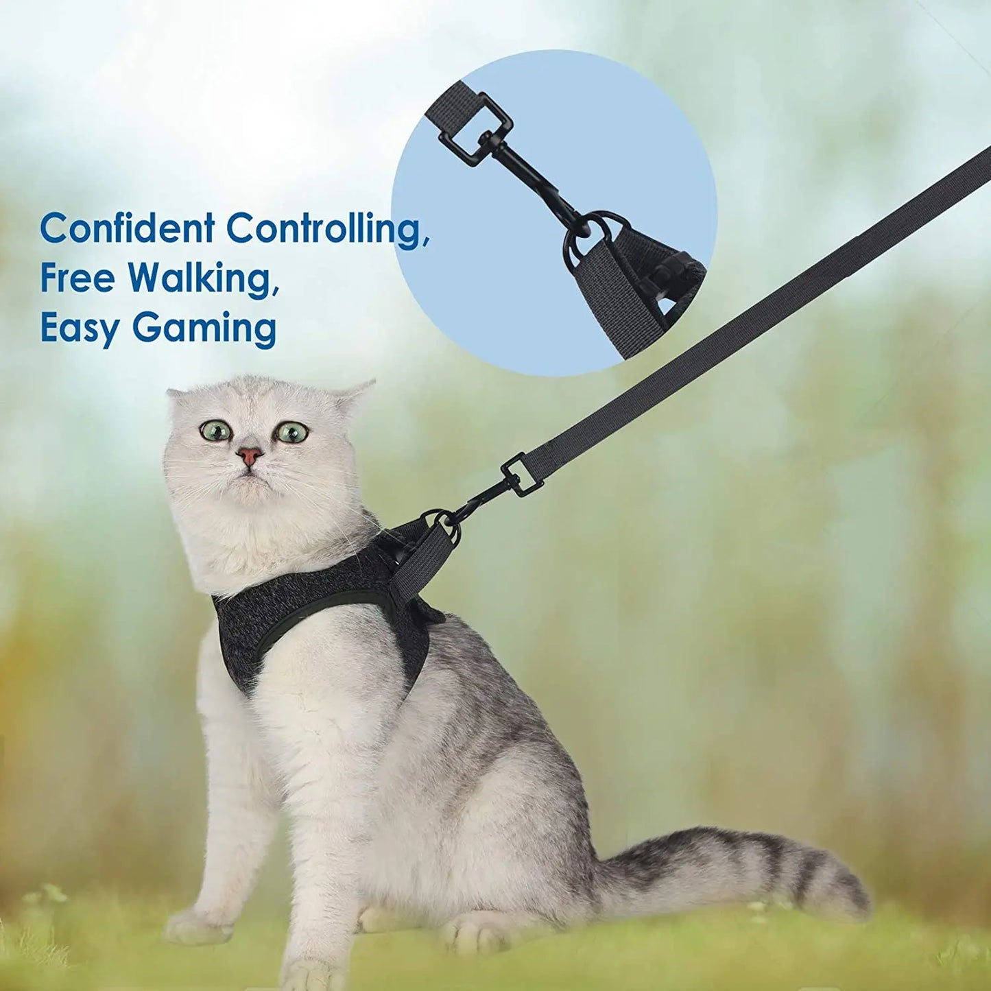 Anti-Escape Kitten Harness & Leash Set