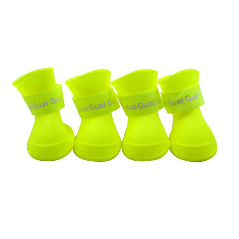 Silicone Waterproof Dog Rain Boots
