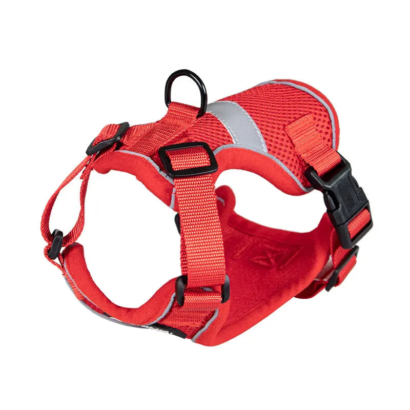 Breathable Escape-Proof Pet Harness Vest with Reflective Strips