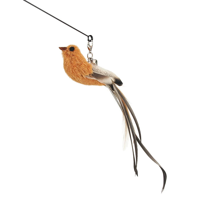 Feather Bird Cat Teaser Toy Set (2 Pack)