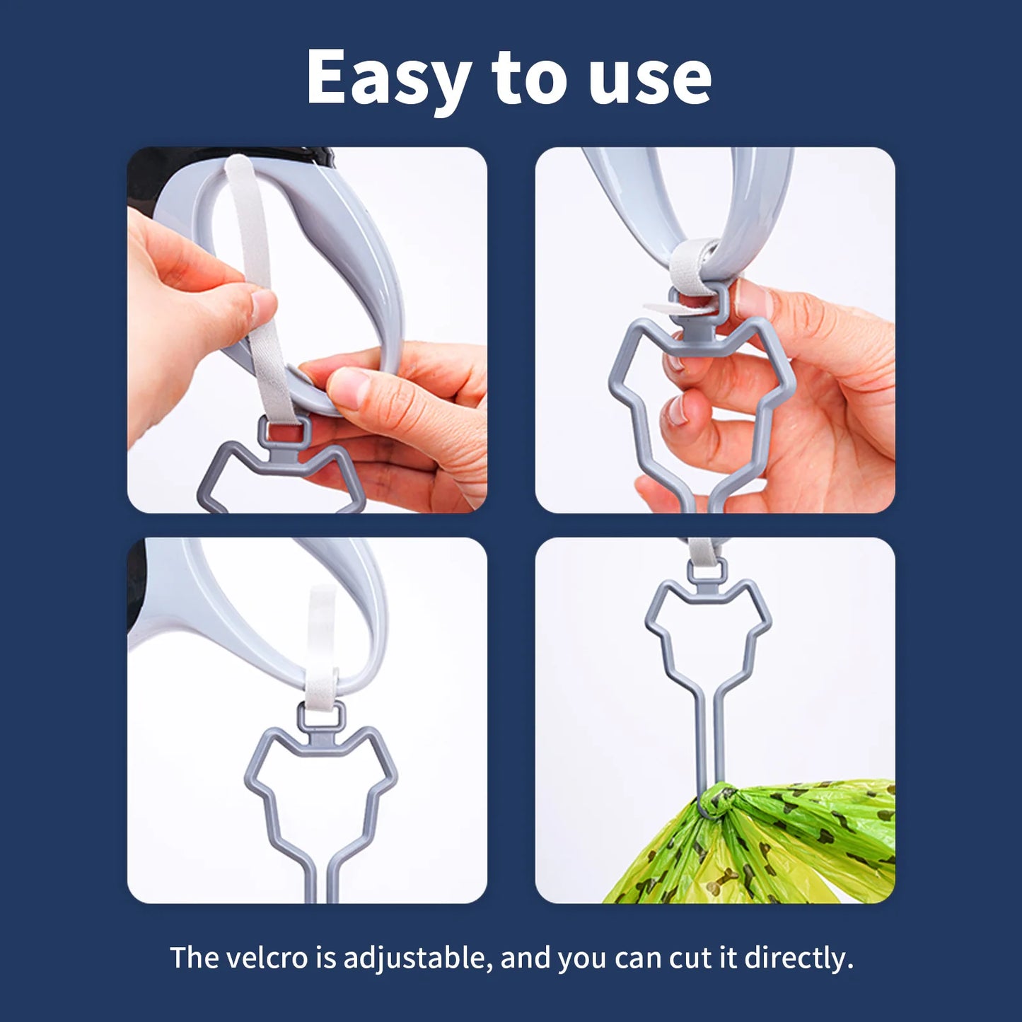 Dog Poop Bag Dispenser with Leash Clip Holder