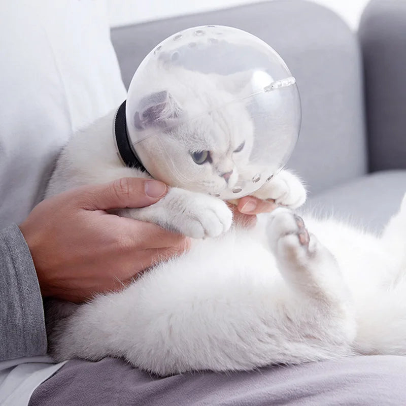 Breathable Space Hood Cat Grooming Mask