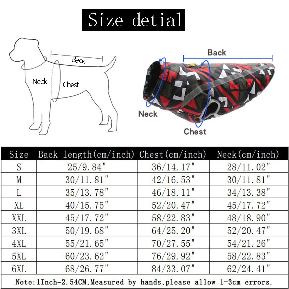 Waterproof Winter Dog Jacket & Warm Coat