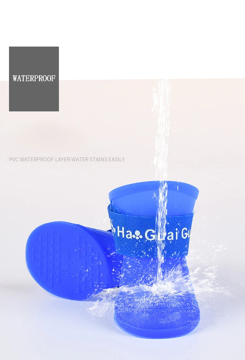 Silicone Waterproof Dog Rain Boots