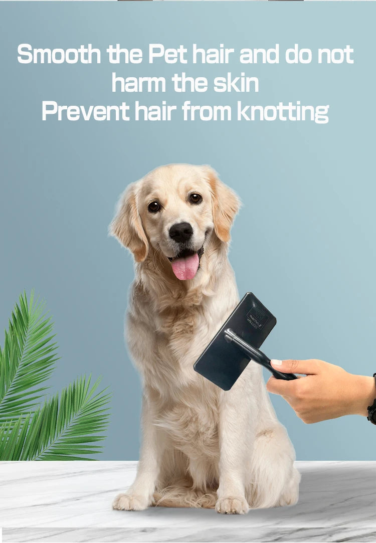 Pet Slicker Brush & Grooming Comb – Deshedding Tool for Dogs, Cats & Horses