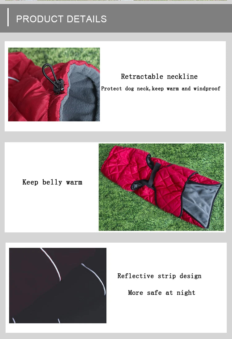 Waterproof Reflective Dog Winter Jacket