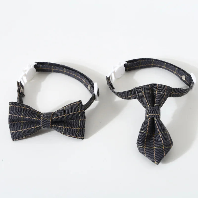 Adjustable Breakaway Cat Collar with Bell & Bow Tie