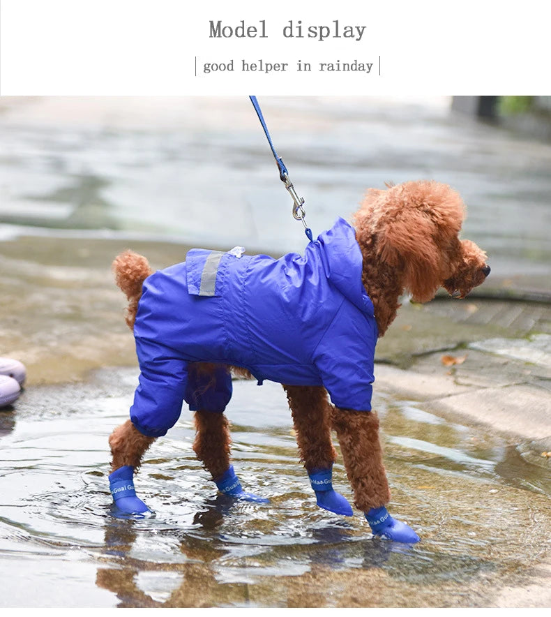 Silicone Waterproof Dog Rain Boots