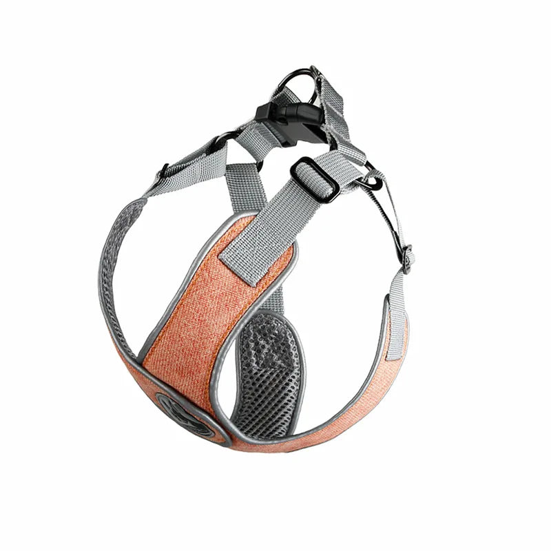 Reflective Mesh Dog Harness & Leash Set for Small & Medium Dogs