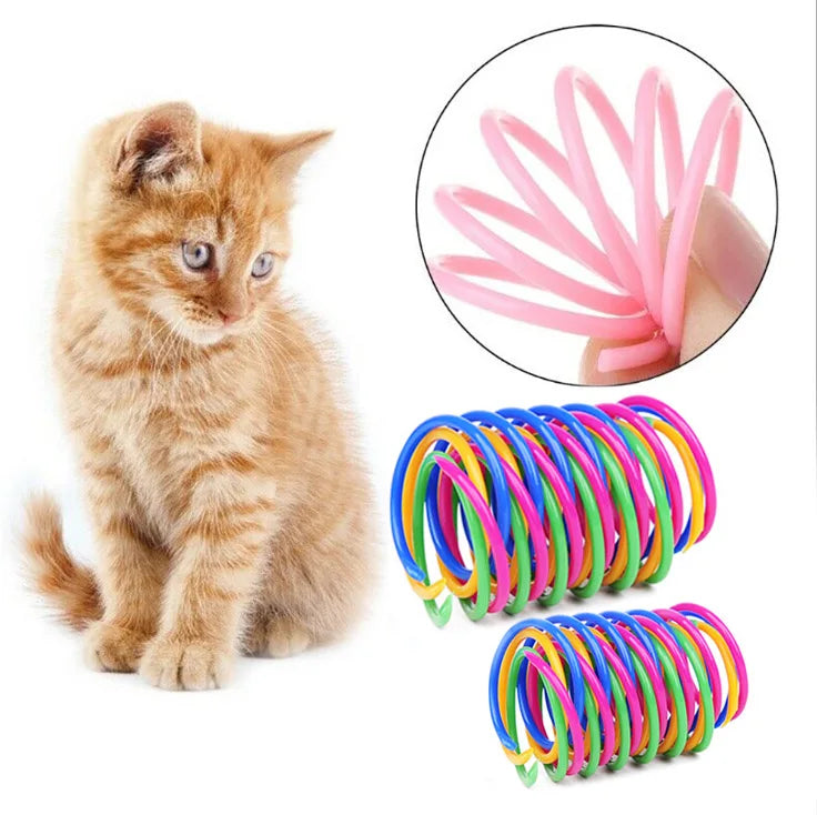 Colorful Spring Cat Toys - Interactive Coil Toys for Kittens (Multi-Pack)