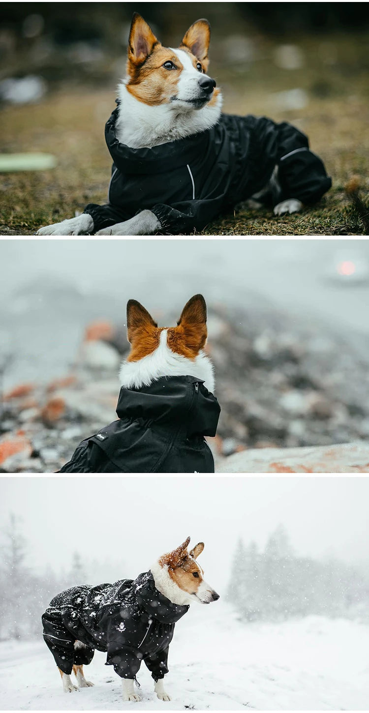 Waterproof Warm Reflective Dog Jumpsuit Coat