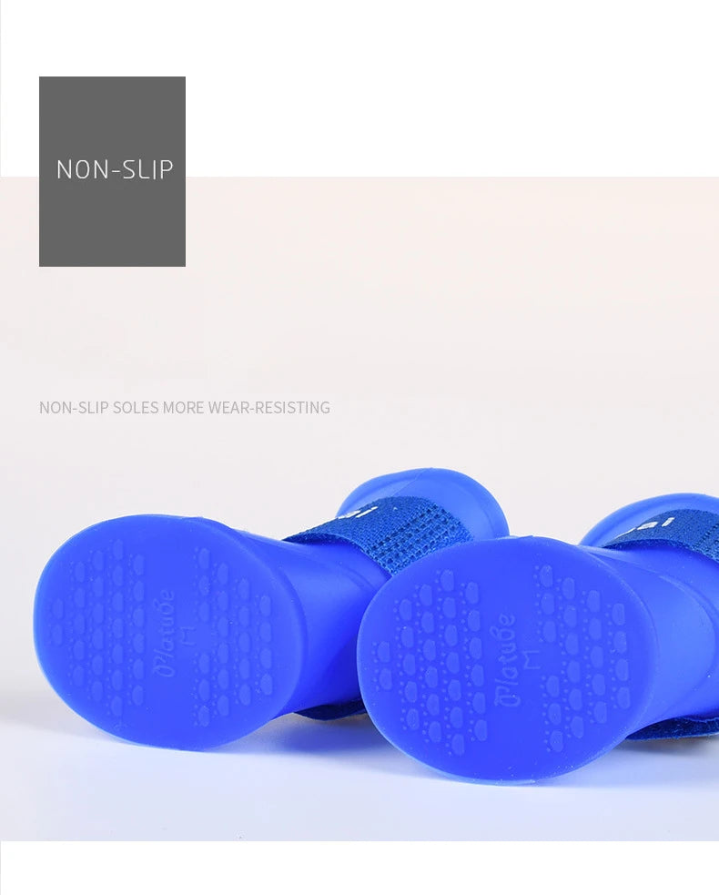 Silicone Waterproof Dog Rain Boots