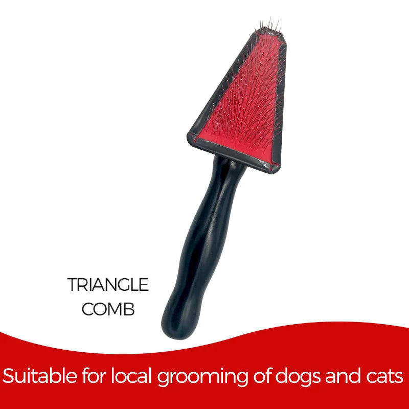 Pet Slicker Brush & Grooming Comb – Deshedding Tool for Dogs, Cats & Horses