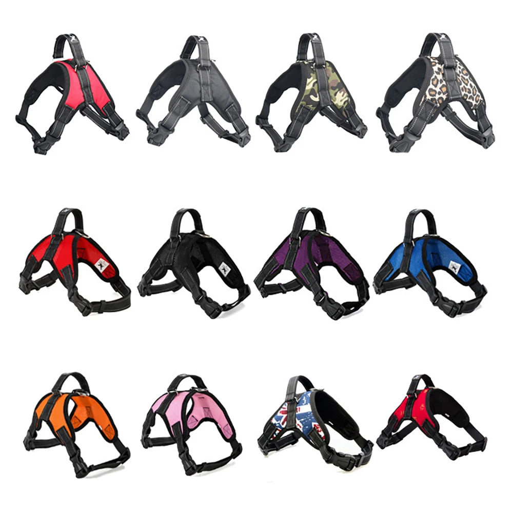 Soft Adjustable Reflective Vest Harness for Dogs