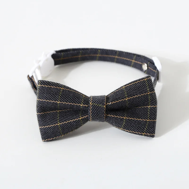Adjustable Breakaway Cat Collar with Bell & Bow Tie