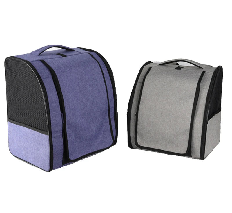 Foldable Breathable Pet Carrier Backpack – Shoulder Bag for Cats & Small Dogs