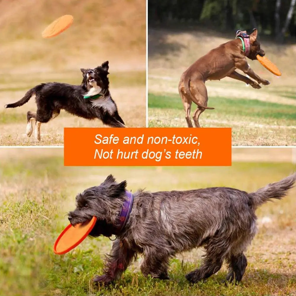 Interactive Flying Disc Ring Toy for Dogs