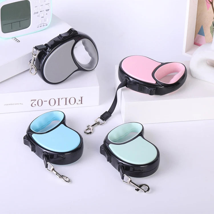 Retractable Nylon Dog Leash 3m & 5m for Small & Medium Dogs