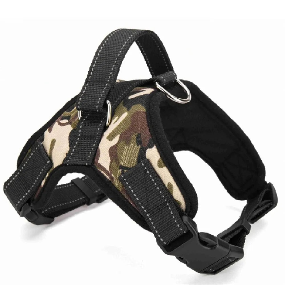 Padded Reflective Dog Harness Vest – Nylon, S to XL