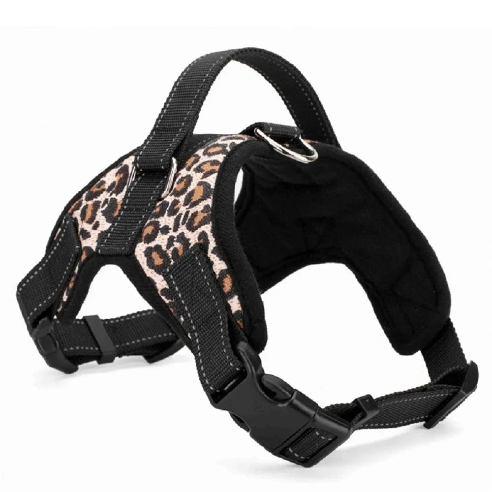 Padded Reflective Dog Harness Vest – Nylon, S to XL