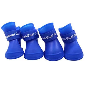 Bottes imperméables en silicone pour chien - Protection antidérapante des pattes pour la pluie