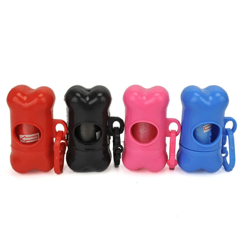 Bone-Shaped Poop Bag Dispenser with Bags