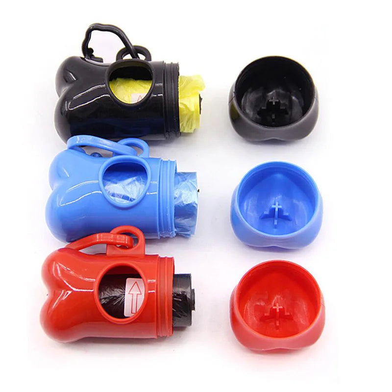 Bone-Shaped Poop Bag Dispenser with Bags