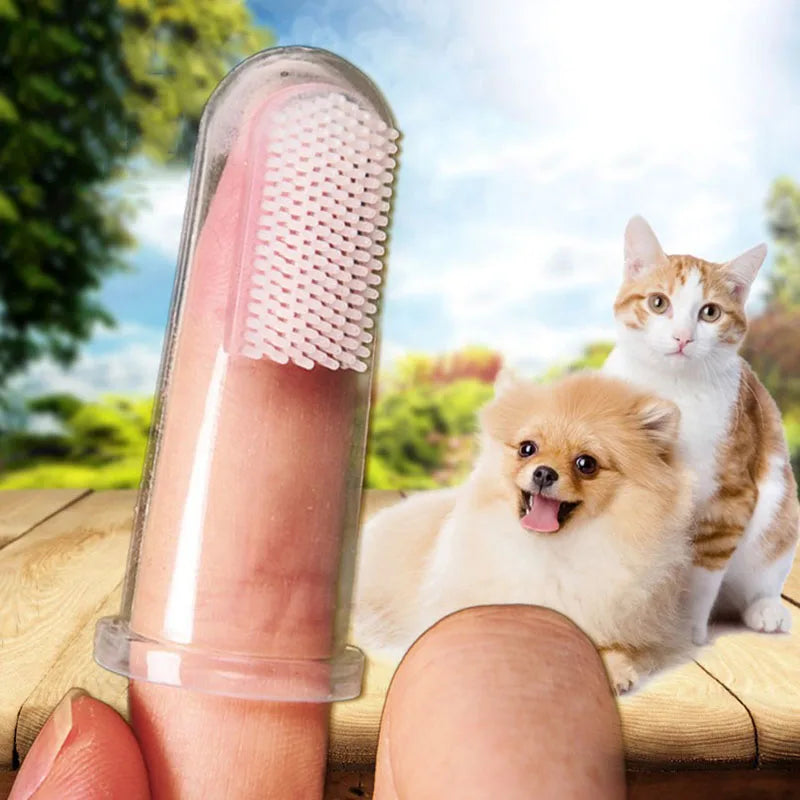 Soft Silicone Pet Finger Toothbrush