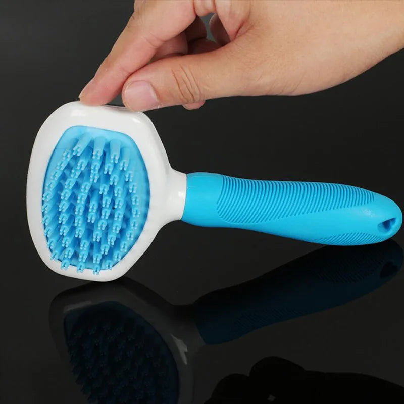 Brosse de toilettage en silicone pour animaux de compagnie