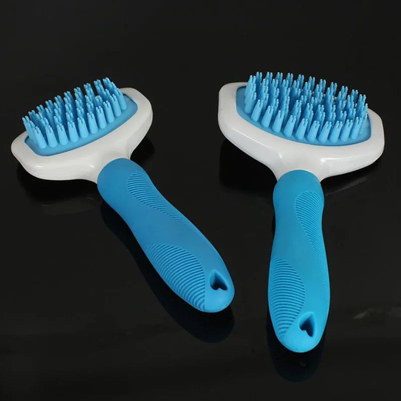 Brosse de toilettage en silicone pour animaux de compagnie