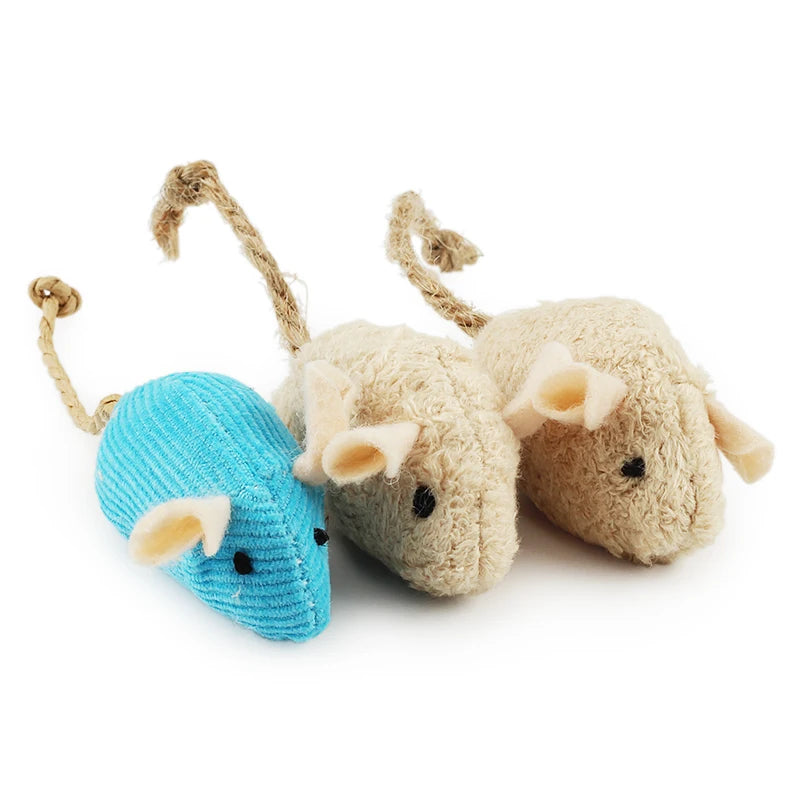 Catnip Plush Mouse Cat Toys – 6 Pack