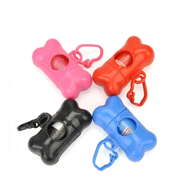 Bone-Shaped Poop Bag Dispenser with Bags