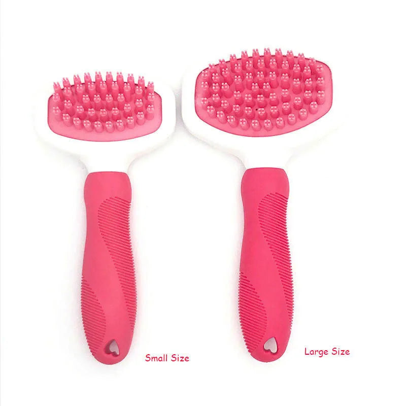 Brosse de toilettage en silicone pour animaux de compagnie
