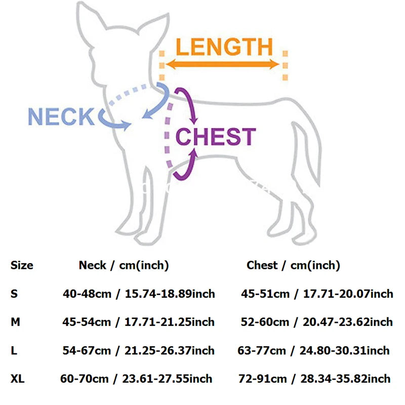 Padded Reflective Dog Harness Vest – Nylon, S to XL