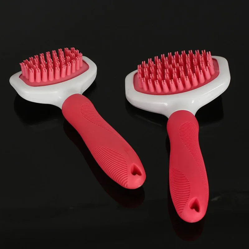 Brosse de toilettage en silicone pour animaux de compagnie