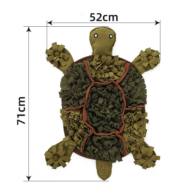 Animal-Shaped Dog Snuffle Mat — Foldable with Hidden Squeaker