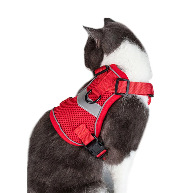 Breathable Escape-Proof Pet Harness Vest with Reflective Strips