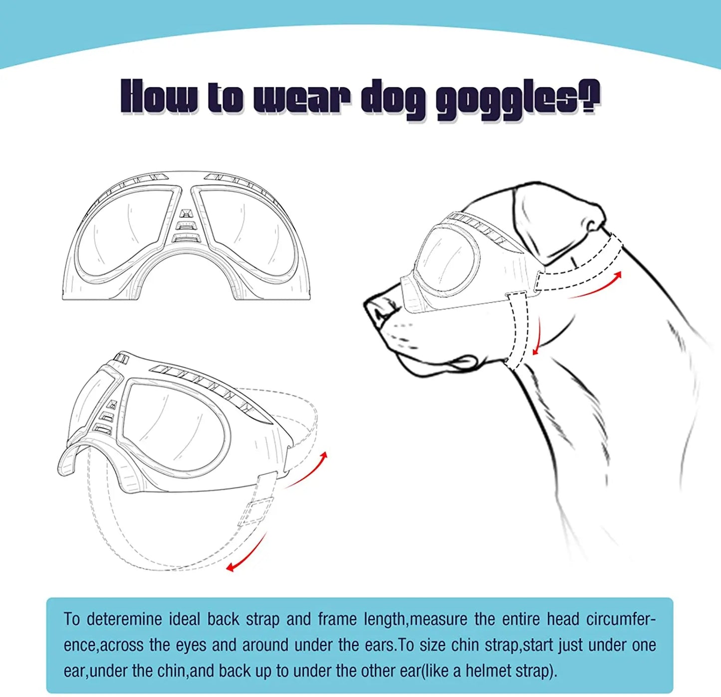 UV Protection Windproof Dog Goggles & Sunglasses