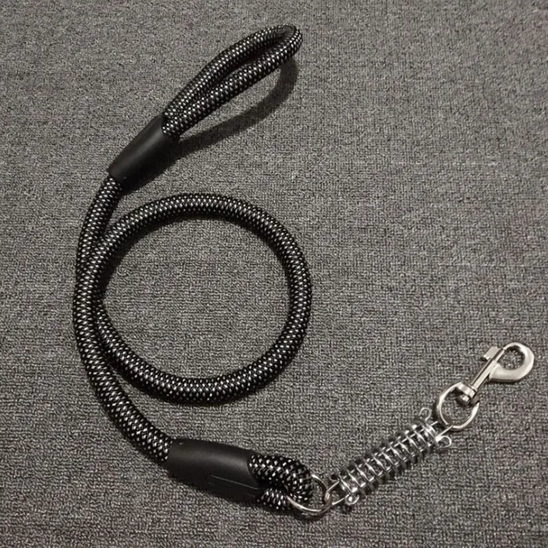 Laisse anti-traction réfléchissante avec amortisseur (60 cm)
