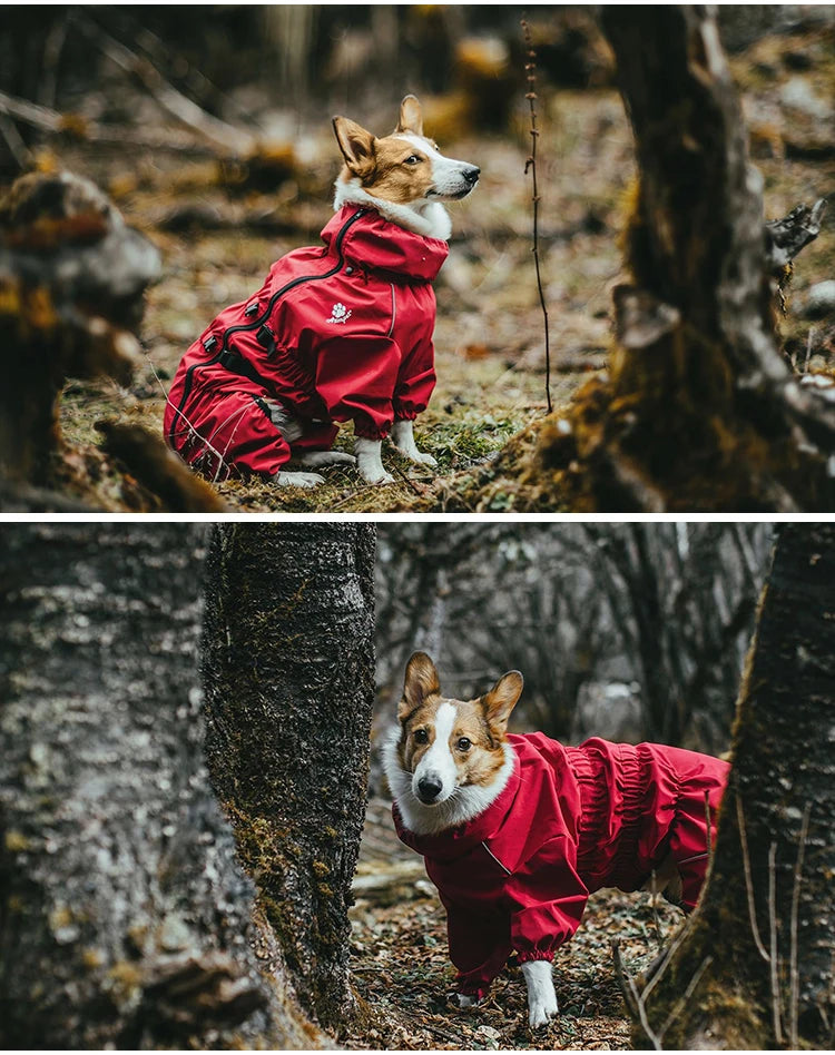 Waterproof Warm Reflective Dog Jumpsuit Coat