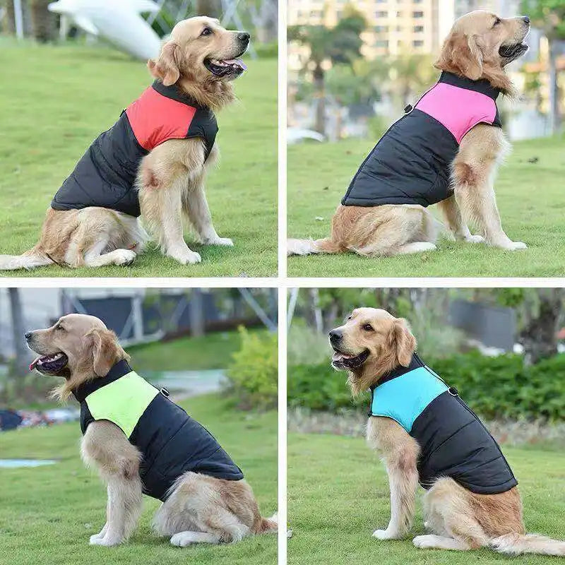 Winter Warm Dog Vest Jacket S-7XL Pet Clothes for Small Medium Large Dogs Doberman German Shepherd Greyhound Pets Clothing Coat