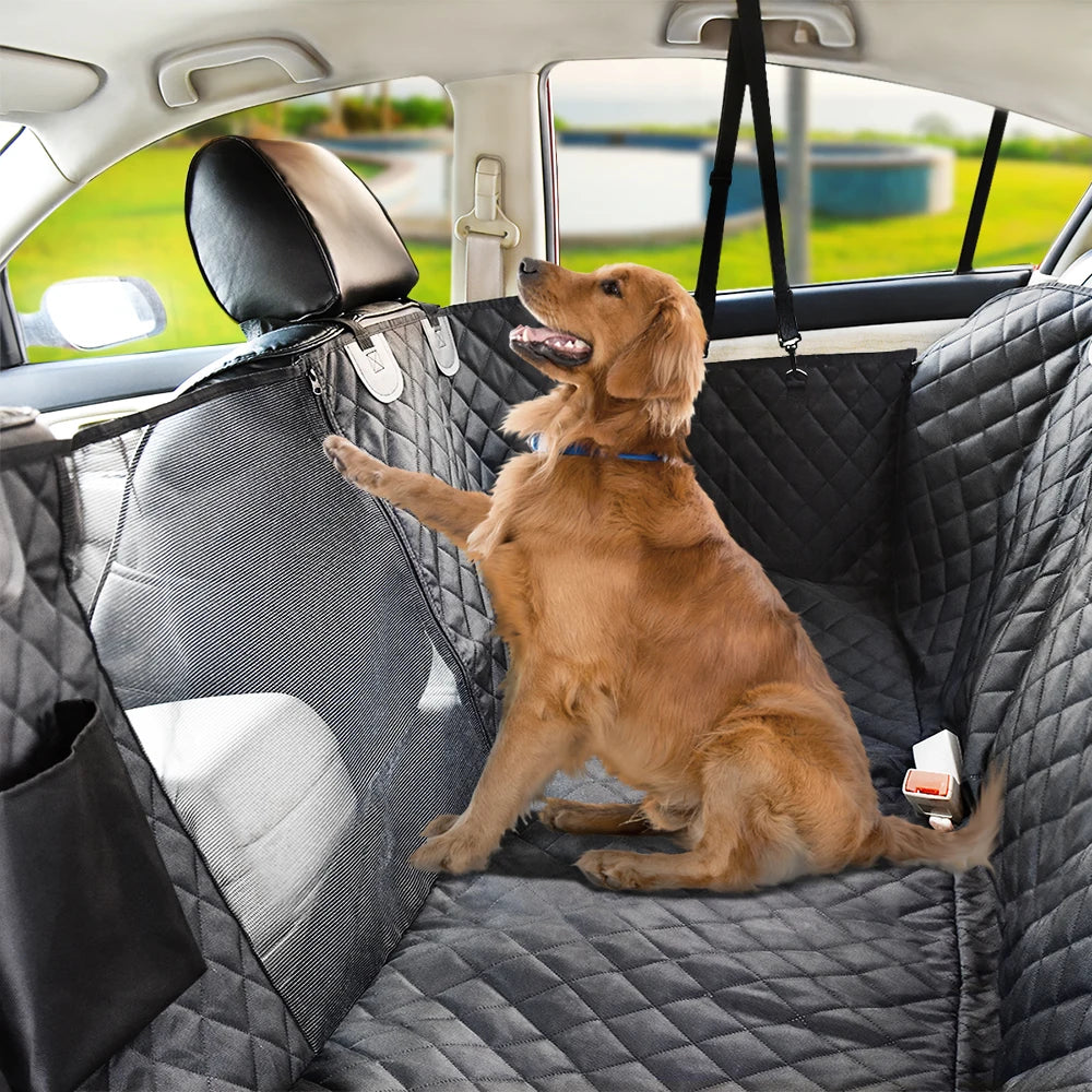 Waterproof Dog Car Seat Cover & Hammock | Rear Seat Protector